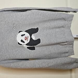Cute Panda Graphic Sweatshirt by Gildan